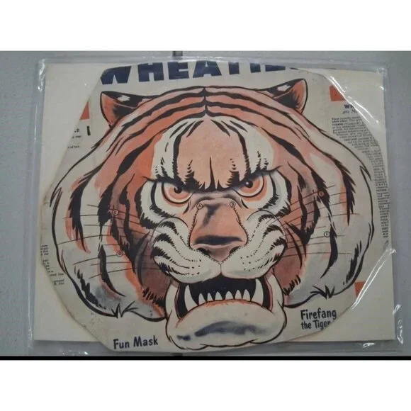 Vintage Wheaties Cereal Box Mask - Firefang the Tiger - Picture 2 of 2